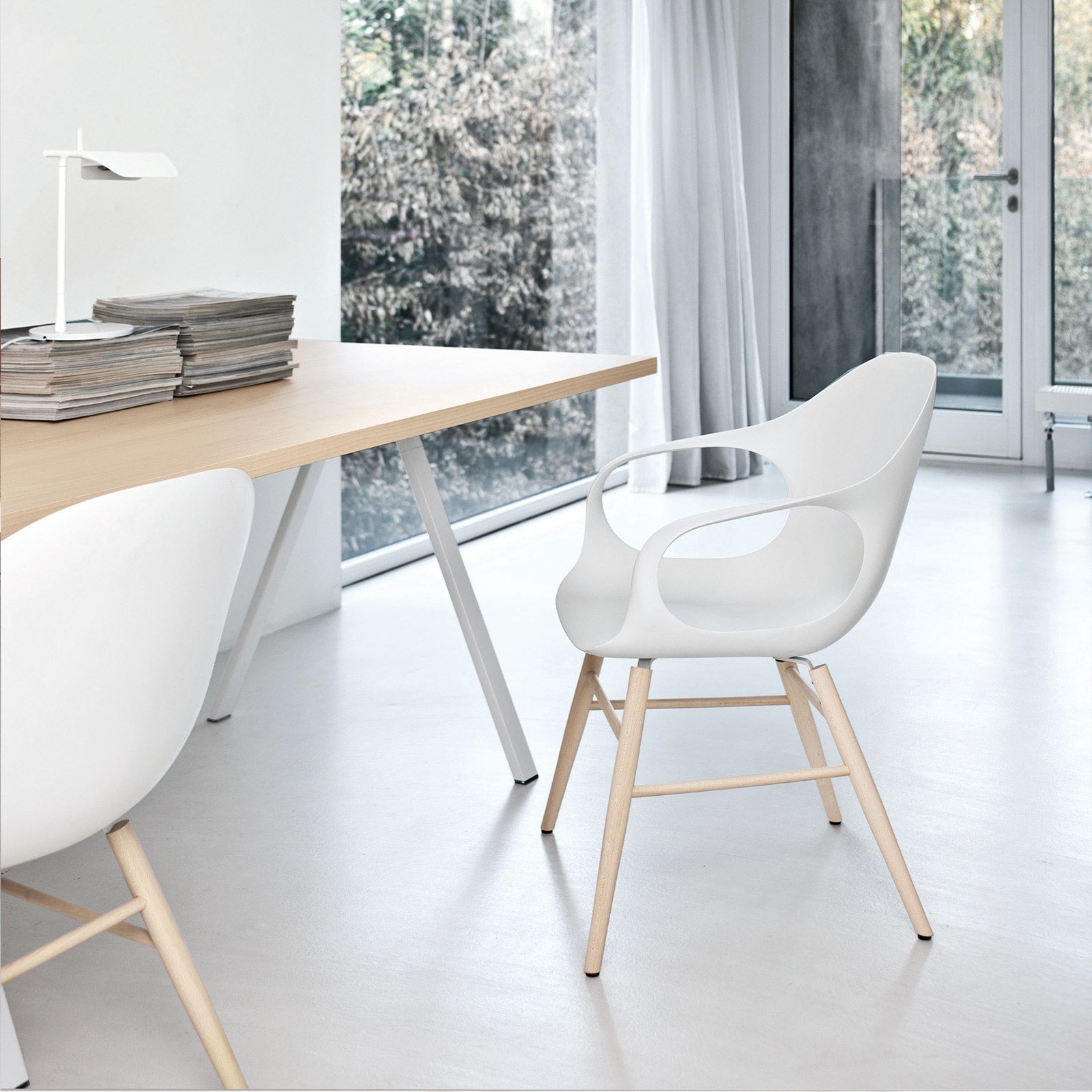 Möbel - Stühle - Elephant Wood Sessel - Kristalia - weiß - Buchenfurnier, lackiertes Polyurhethan